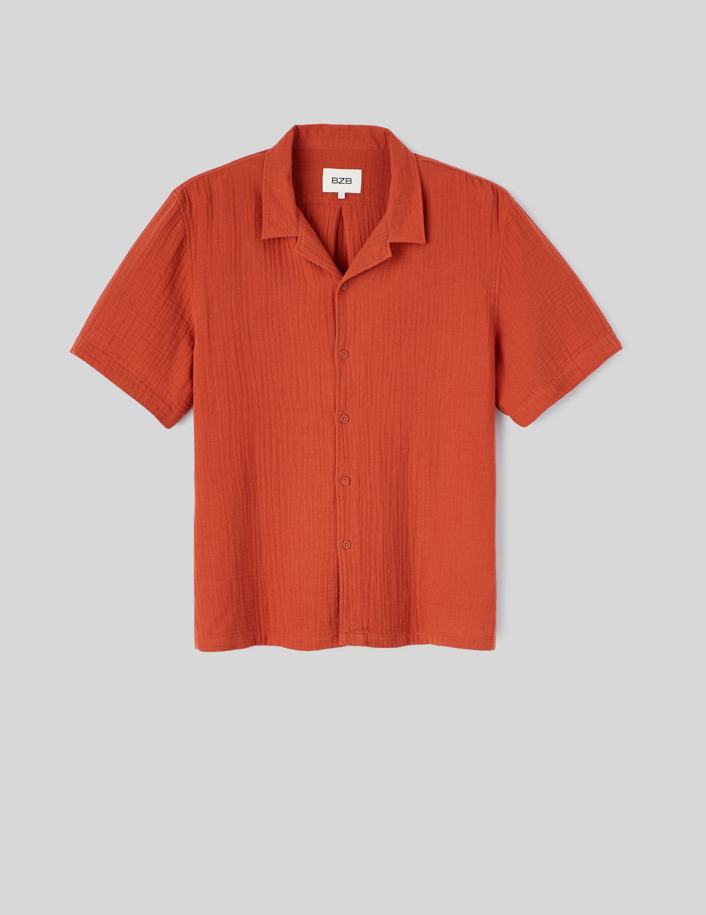 Chemise manches courtes gaze de coton