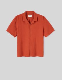 Chemise manches courtes gaze de coton