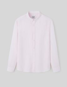 Chemise coton lin unie