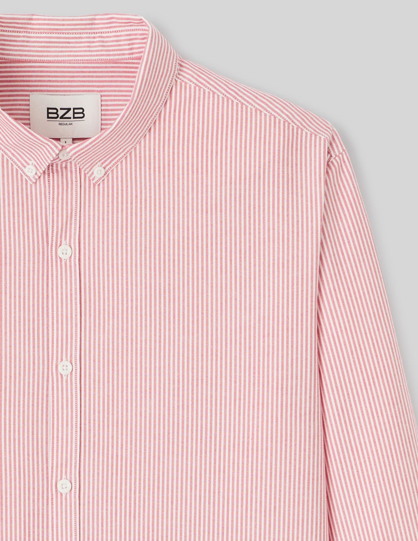 Chemise rayée droite