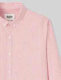 Chemise rayée droite