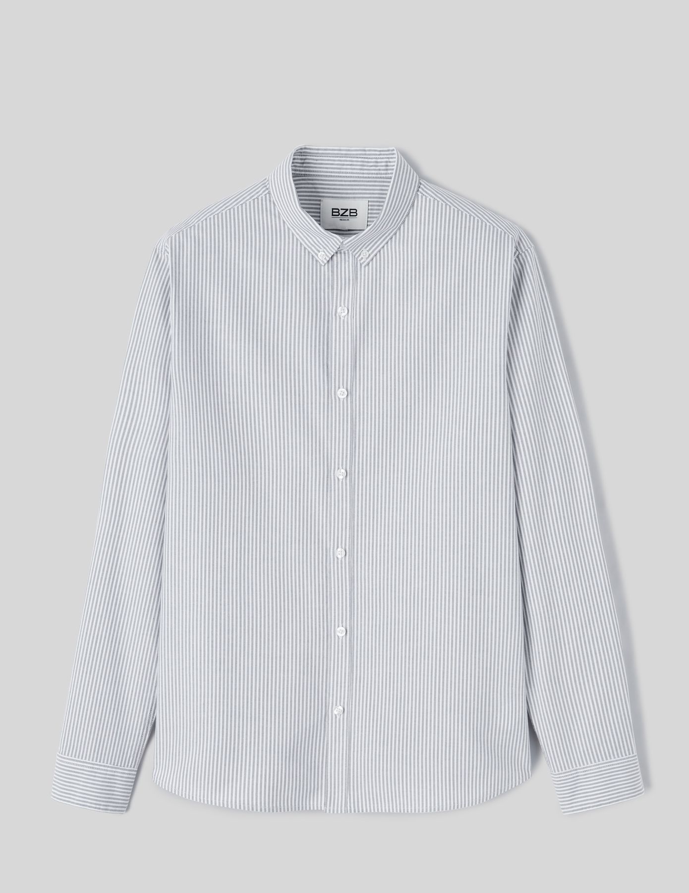 Chemise rayée droite