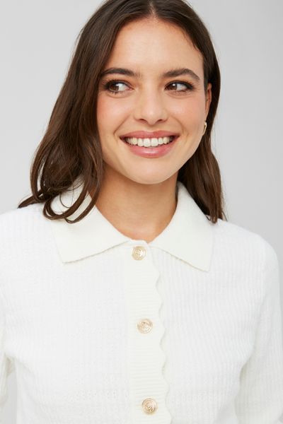 Gilet col polo boutonné