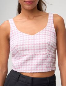 Top corset en tweed