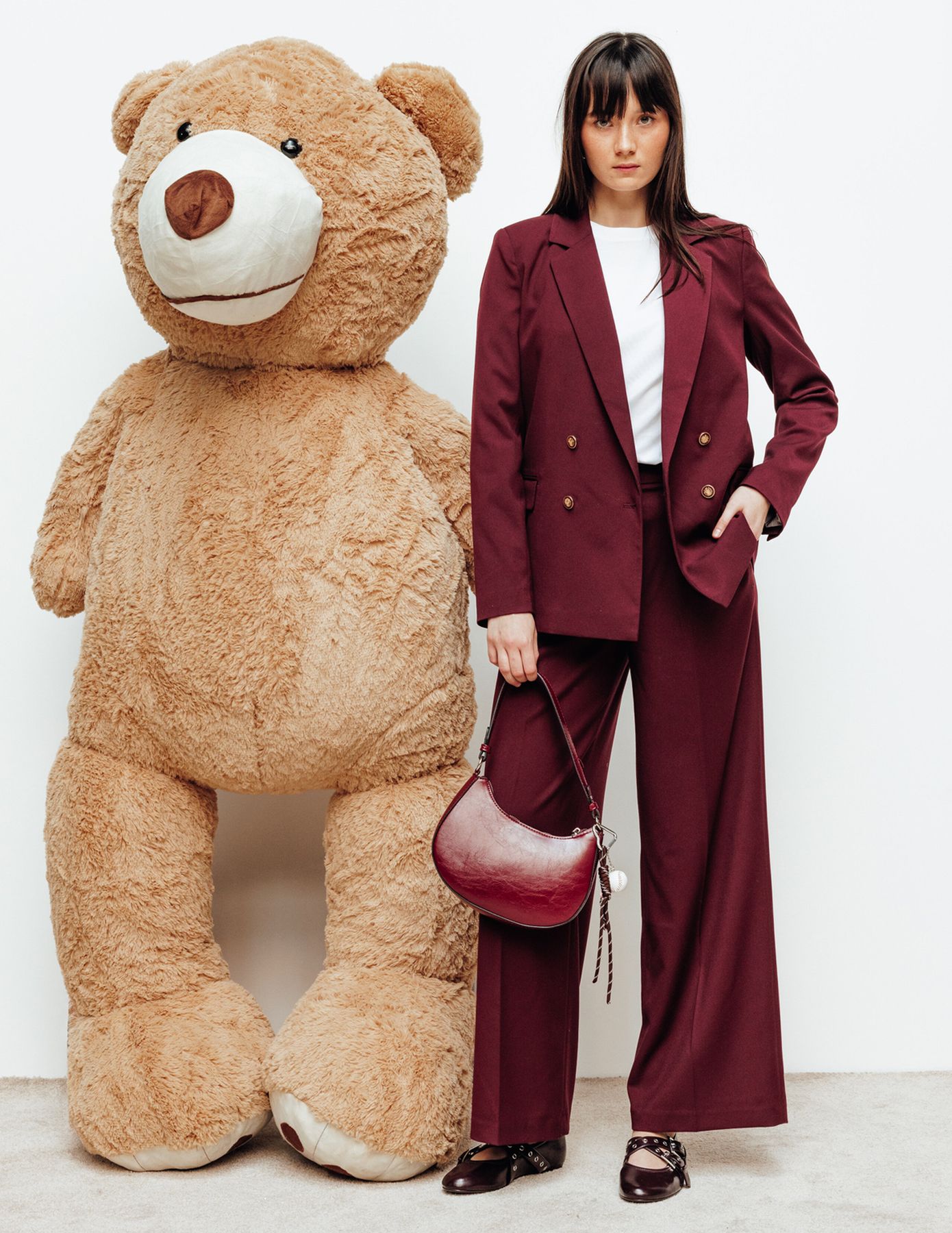 Pantalon large à pinces