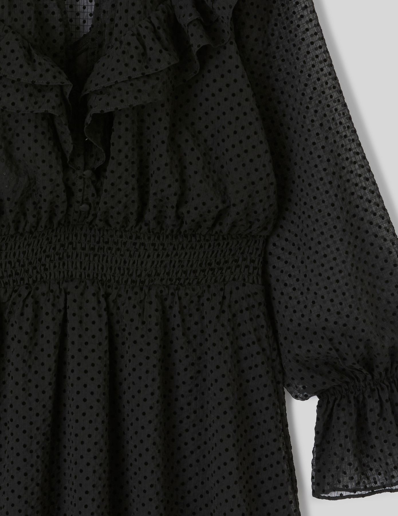 Robe courte &agrave; volants