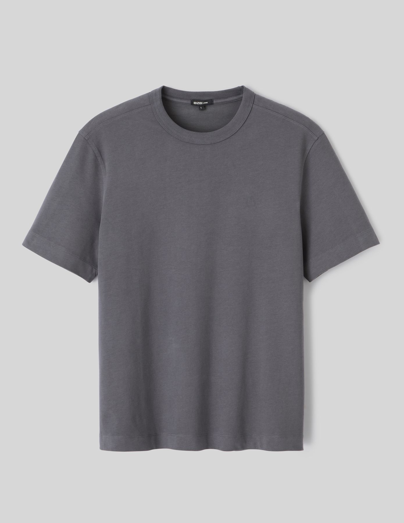 T-shirt lourd touché peau de pêche