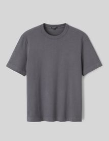 T-shirt lourd touché peau de pêche