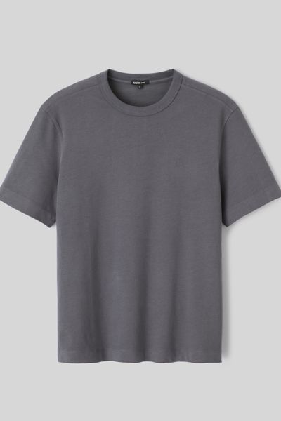 T-shirt lourd touché peau de pêche