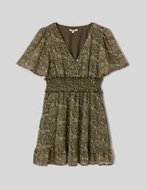Robe courte imprim&eacute;e