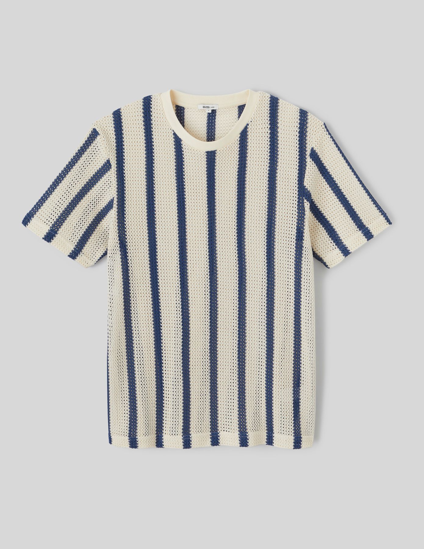 T-shirt tricot à rayures
