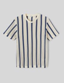 T-shirt tricot à rayures