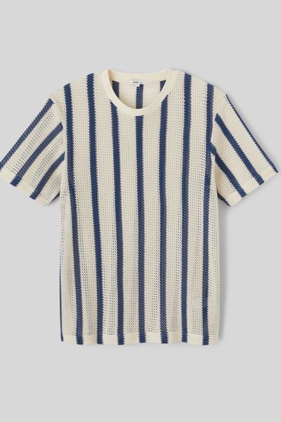 T-shirt tricot à rayures