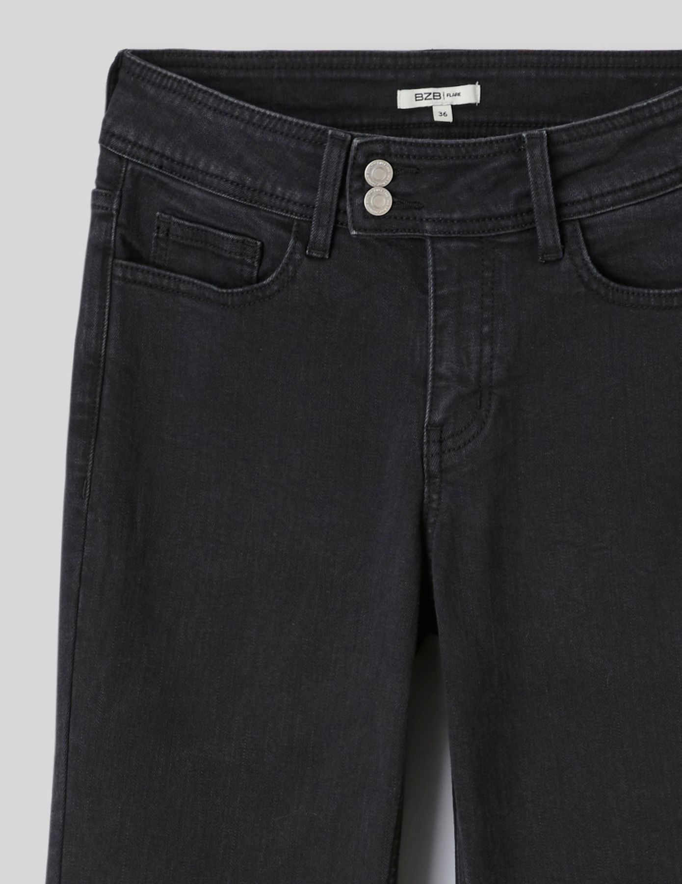 Jean flare taille haute