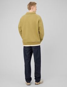 Sweat col polo zipp&eacute;