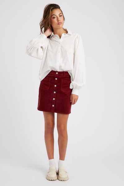 Jupe courte velours