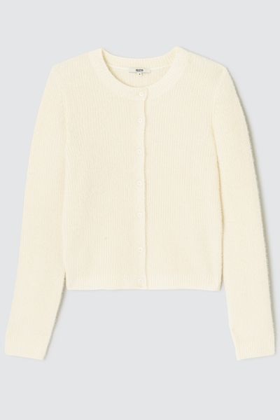 Gilet col rond fluffy