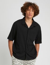 Chemise manches courtes unie
