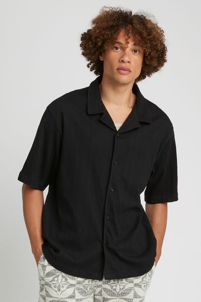 Chemise manches courtes unie
