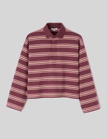 T-shirt col polo ray&eacute;