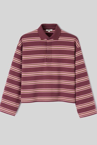 T-shirt col polo ray&eacute;