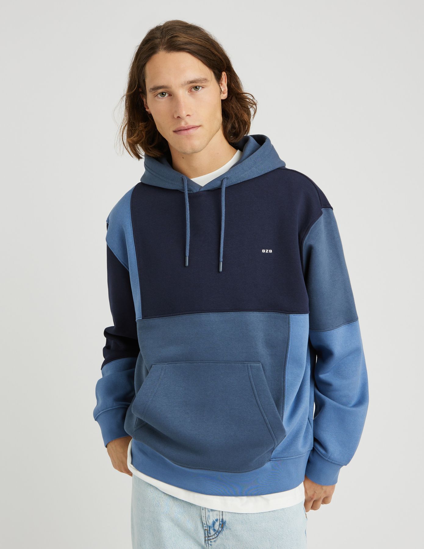 Sweat à capuche colorblock