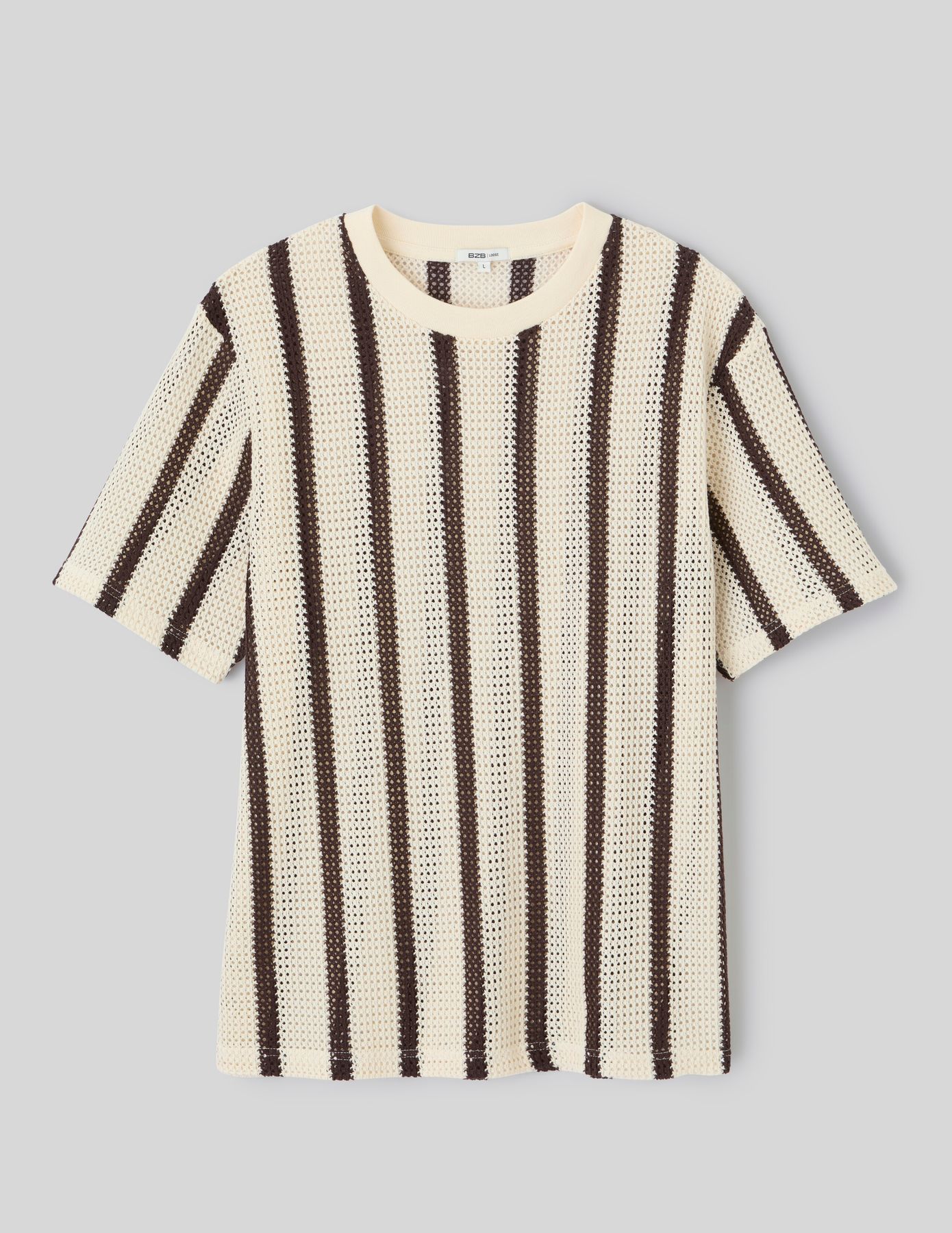 T-shirt tricot &agrave; rayures