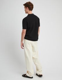 Polo maille ajourée