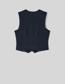 Gilet de costume rayé