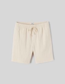 Bermuda gaze de coton
