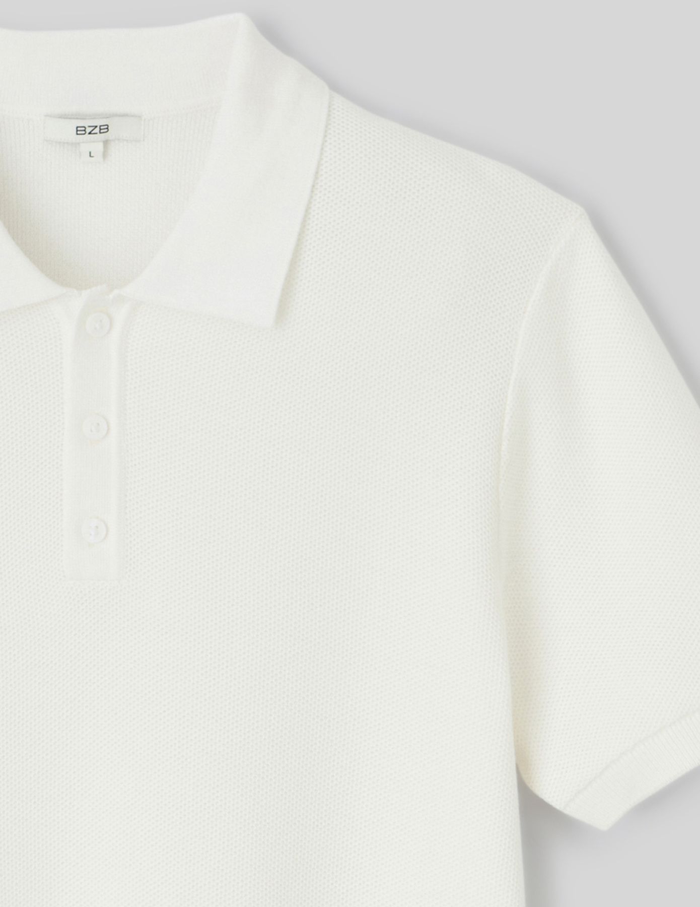 Polo matière fantaisie