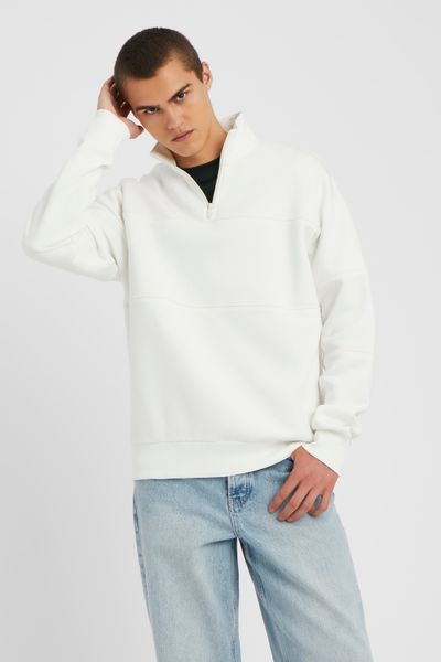 Sweat col montant zippé