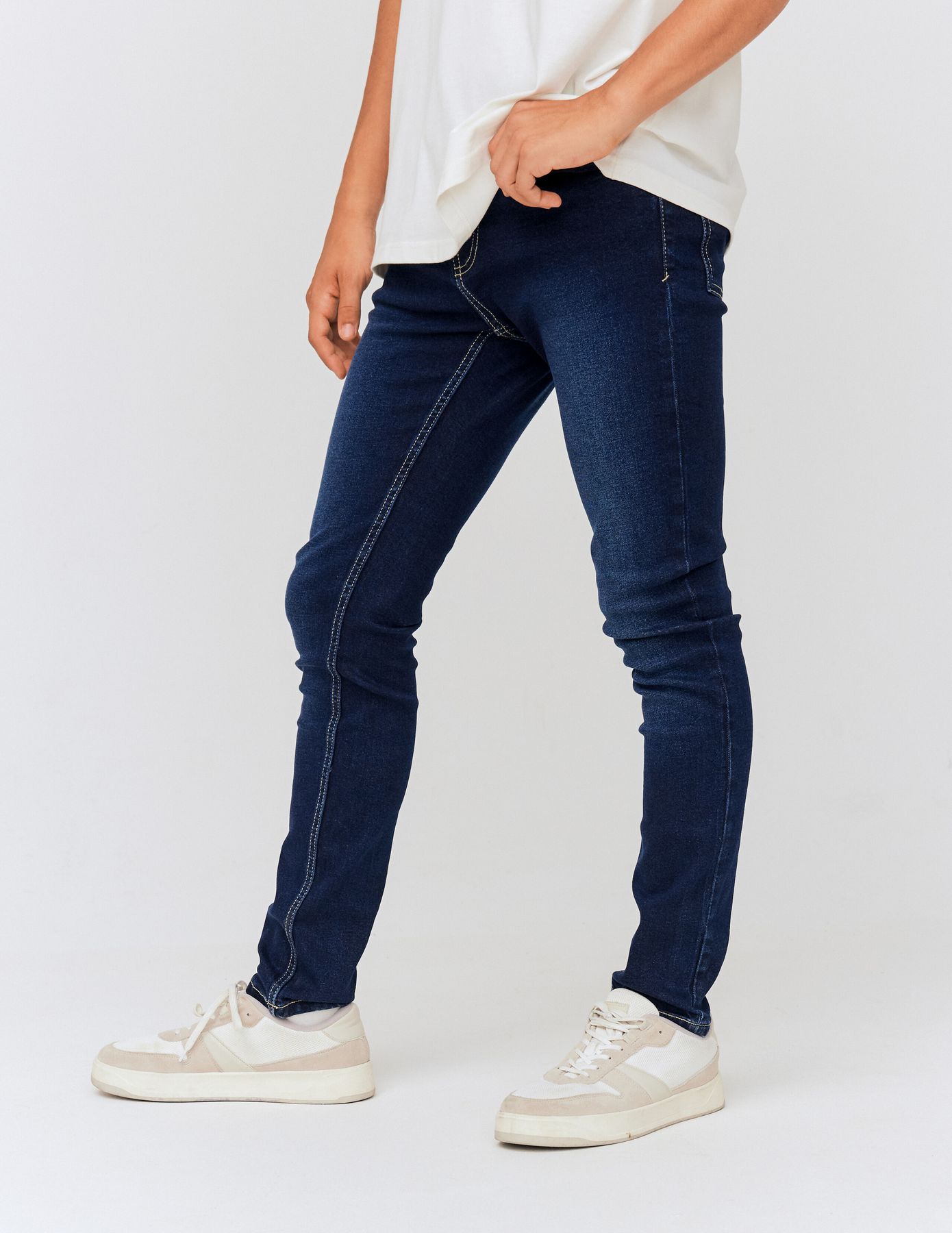 Jean slim basique stone foncé