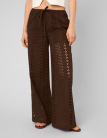 Pantalon broderie anglaise