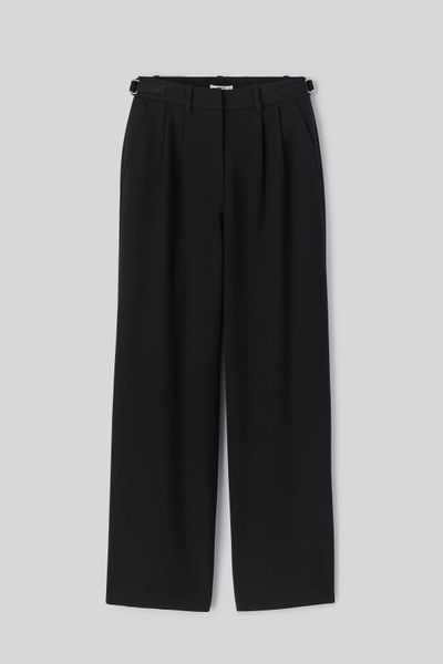 Pantalon tailleur en polyester recycl&eacute;