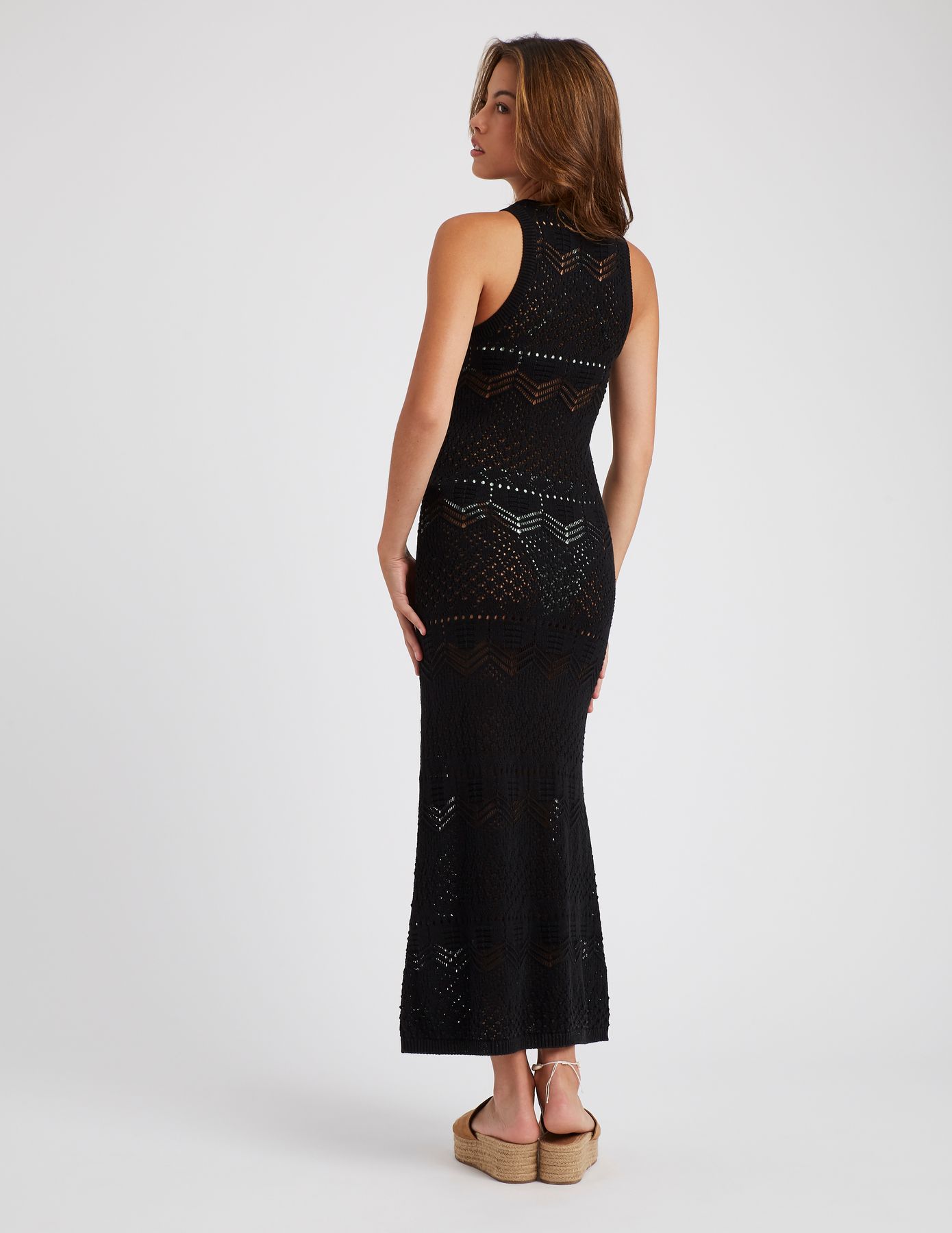 Robe longue crochet
