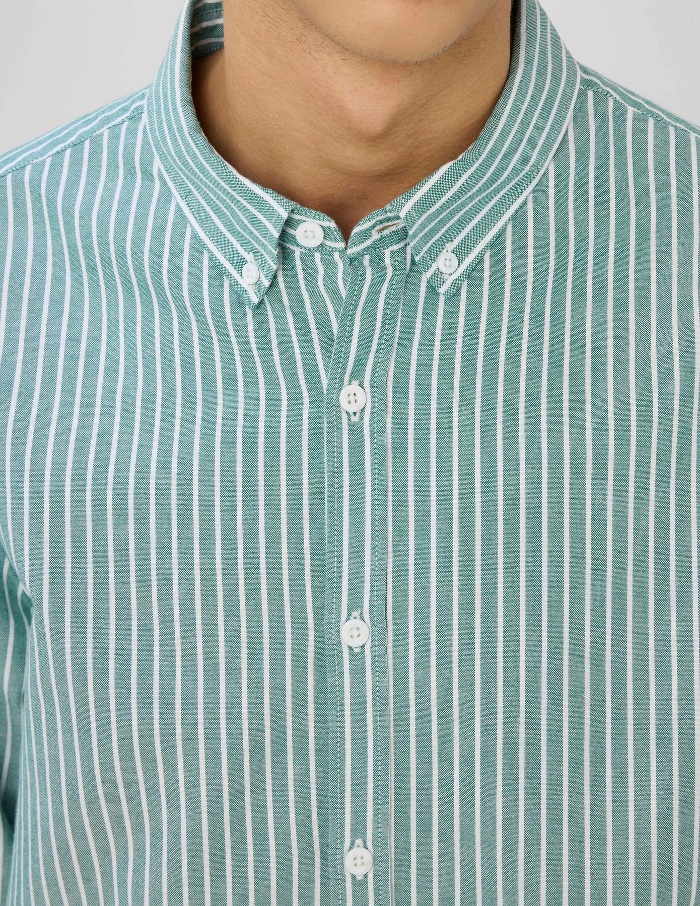 Chemise oxford ray&eacute;e