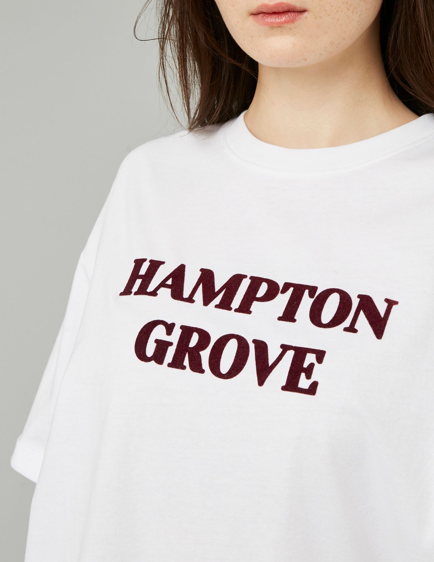 T-shirt imprim&eacute; flock