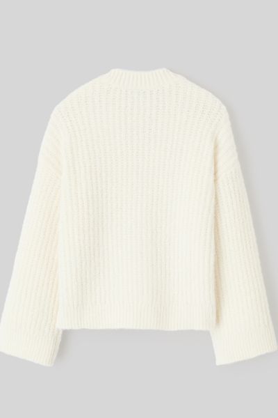 Gilet boutonné maille perlée