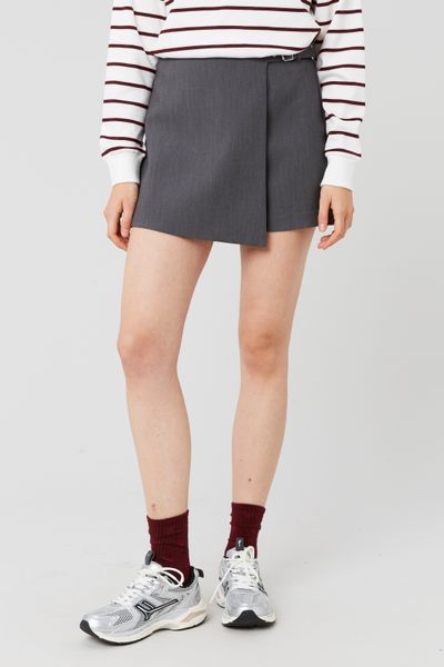 Jupe short portefeuille en polyester recyclé