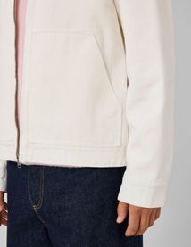 Veste zipp&eacute;e unie col velours
