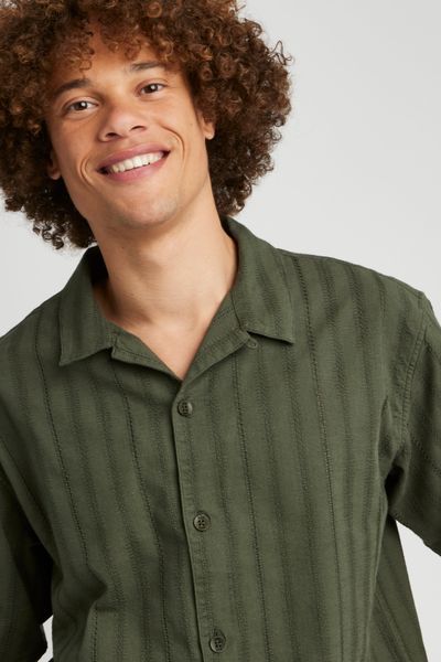 Chemise manches courtes broderie anglaise