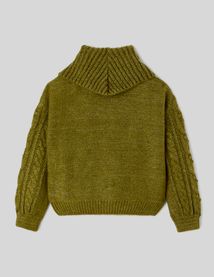 Pull col roulé