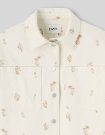 Veste en jean brodée