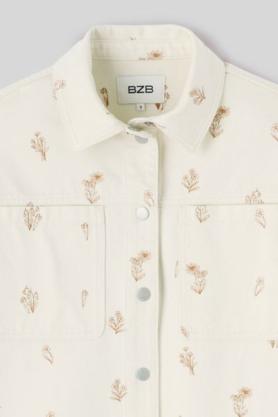 Veste en jean brodée