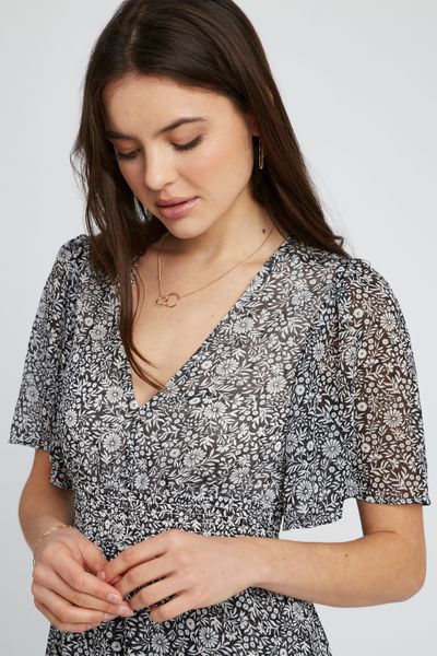 Robe courte imprimée