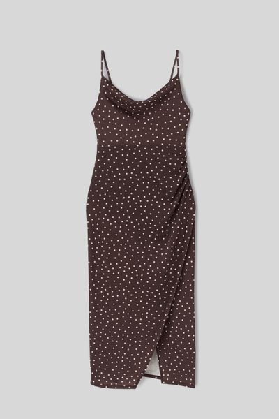 Robe longue col b&eacute;nitier