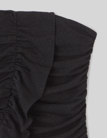 Bustier à volant pailleté