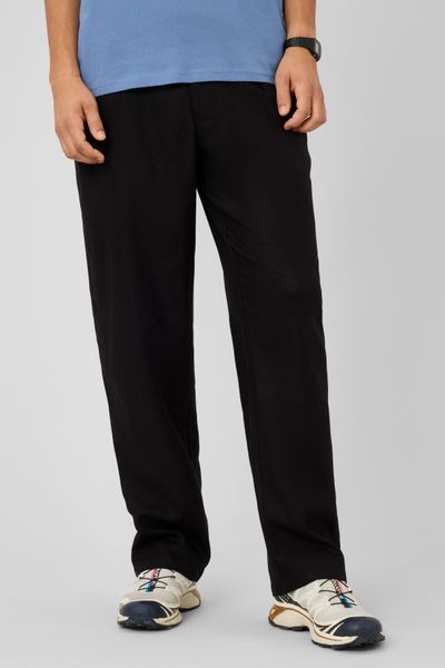 Pantalon de ville fluide viscose lin