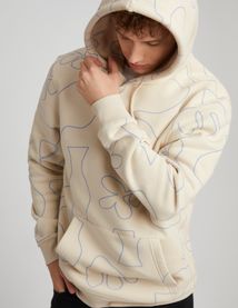 Sweat imprimé à capuche